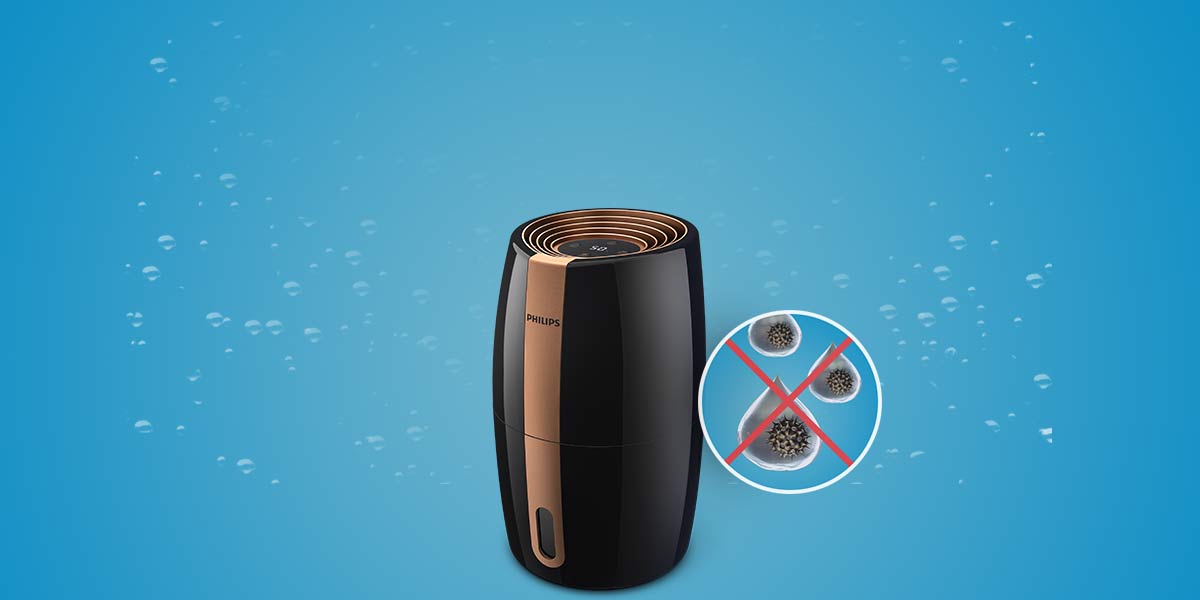 Philips Technologia Nanocloud zapewnia o 99% mniej bakterii