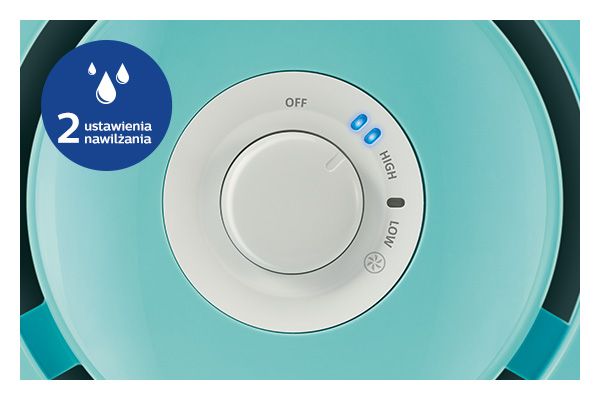 Philips 2 opcje ustawienia nawilżania