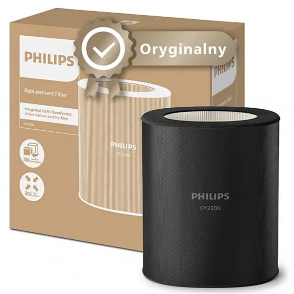 Filtr do oczyszczacza Philips NanoProtect HEPA PureProtect Quiet serii 2200 FY2200/30